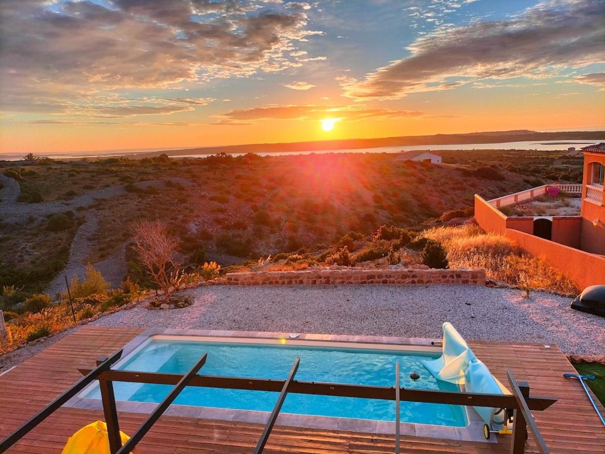 Maison avec vue sur la mer et avec piscine à Fitou Exterior foto
