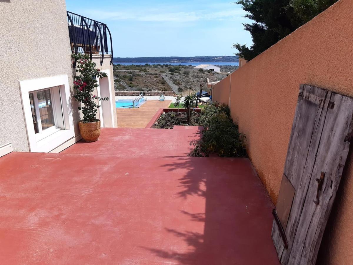 Maison avec vue sur la mer et avec piscine à Fitou Exterior foto
